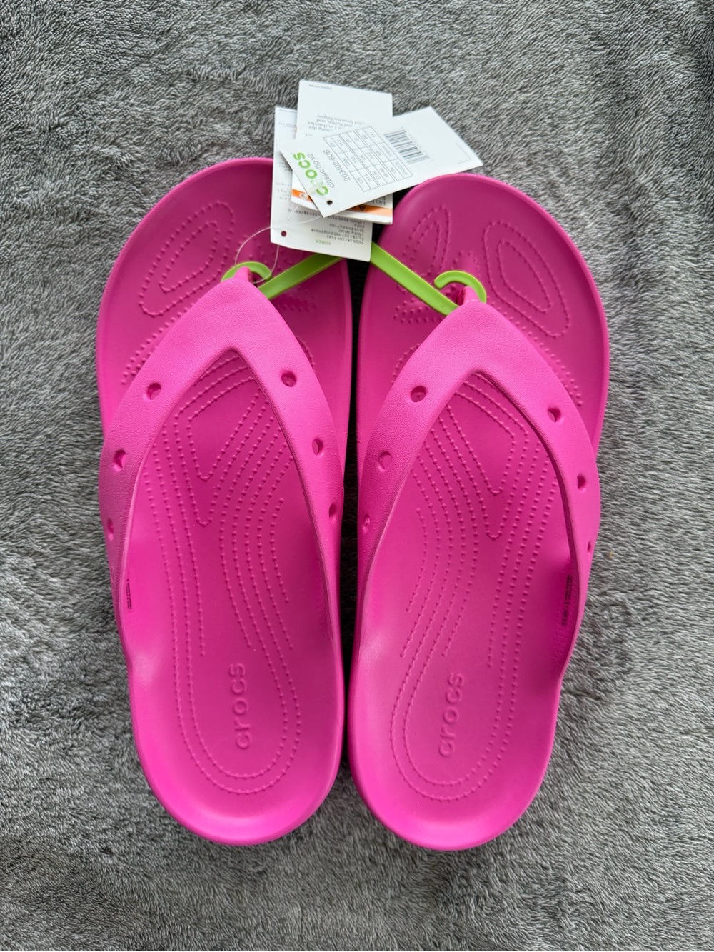 CROCS Hot Pink Slip-On Flip Sandals